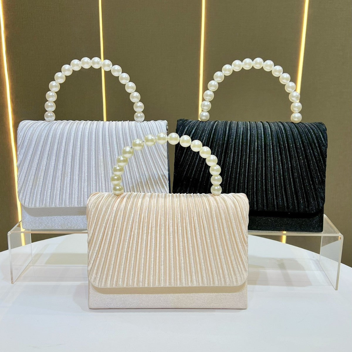 Faltende elegante Abendhandtasche
