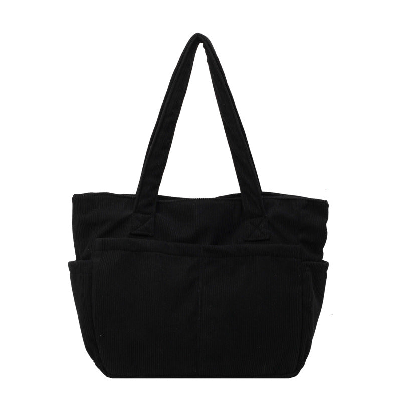 Multifunktionale Schultertasche mit Großen Außenfächern Brehn