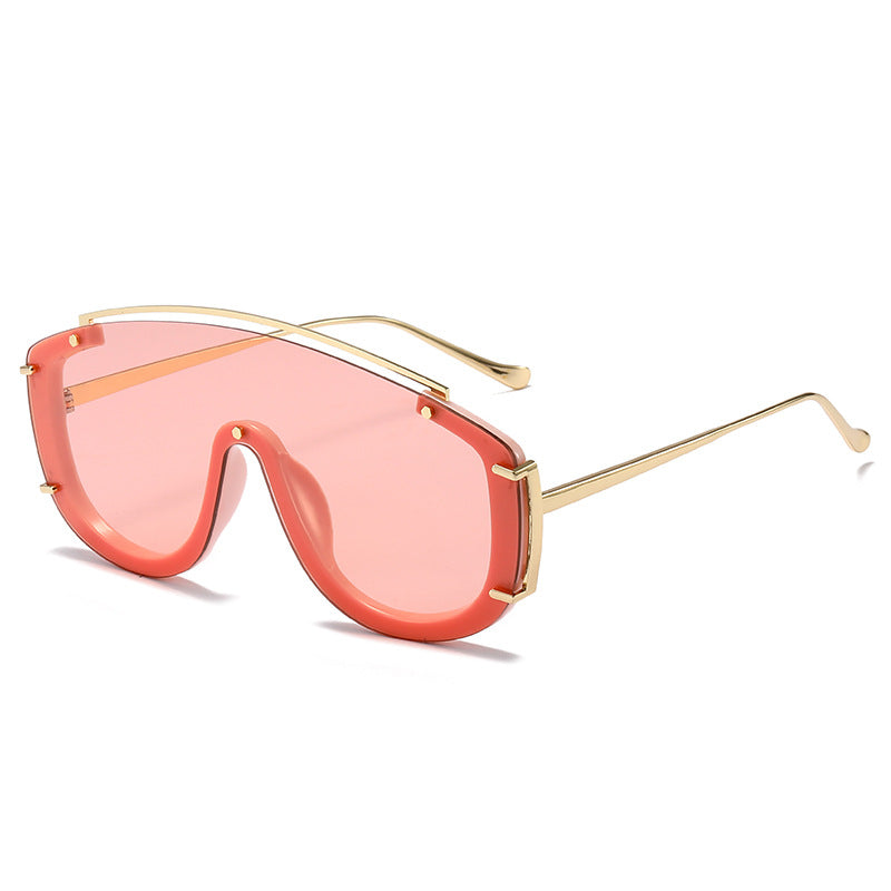 Modebewusste futuristische Schild-Sonnenbrille Brehn