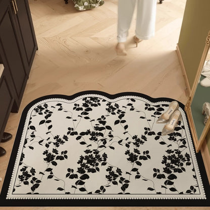 Elegante Botanische Design Komfortmatte für Zuhause