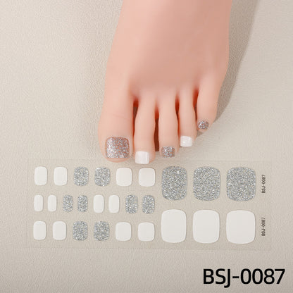 Elegante Fußnagelaufkleber
