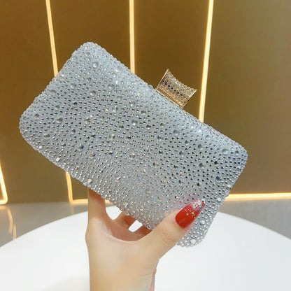 Glitzernde Kristall-besetzte Abend-Clutch