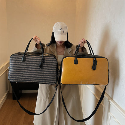 Premium Leder Wochenendreise-Tasche