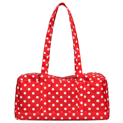 Funktionale gepunktete Wochenendreisetasche
