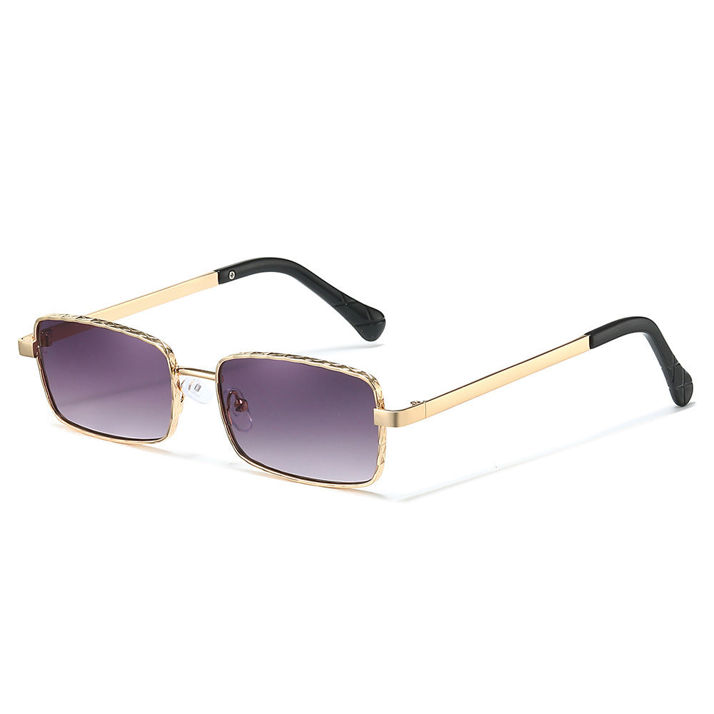 Elegante Minimalistische Rechteckige Sonnenbrille Brehn