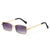 Elegante Minimalistische Rechteckige Sonnenbrille Brehn