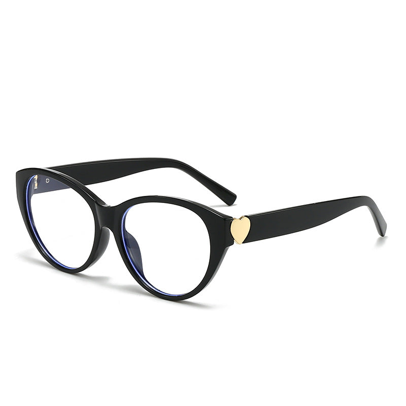 Damen Cat-Eye Sonnenbrille mit Herzmotiv Brehn