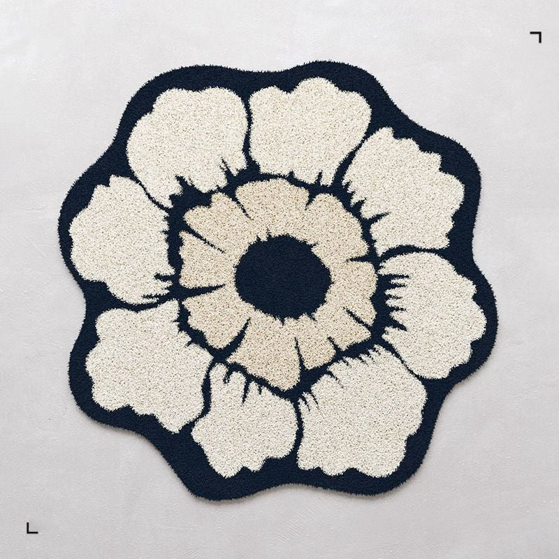 Blumenförmiger Teppich 1789754099