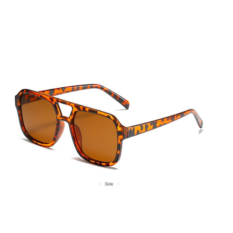 Damen modische Oversized-Sonnenbrille mit auffälligem Muster Brehn