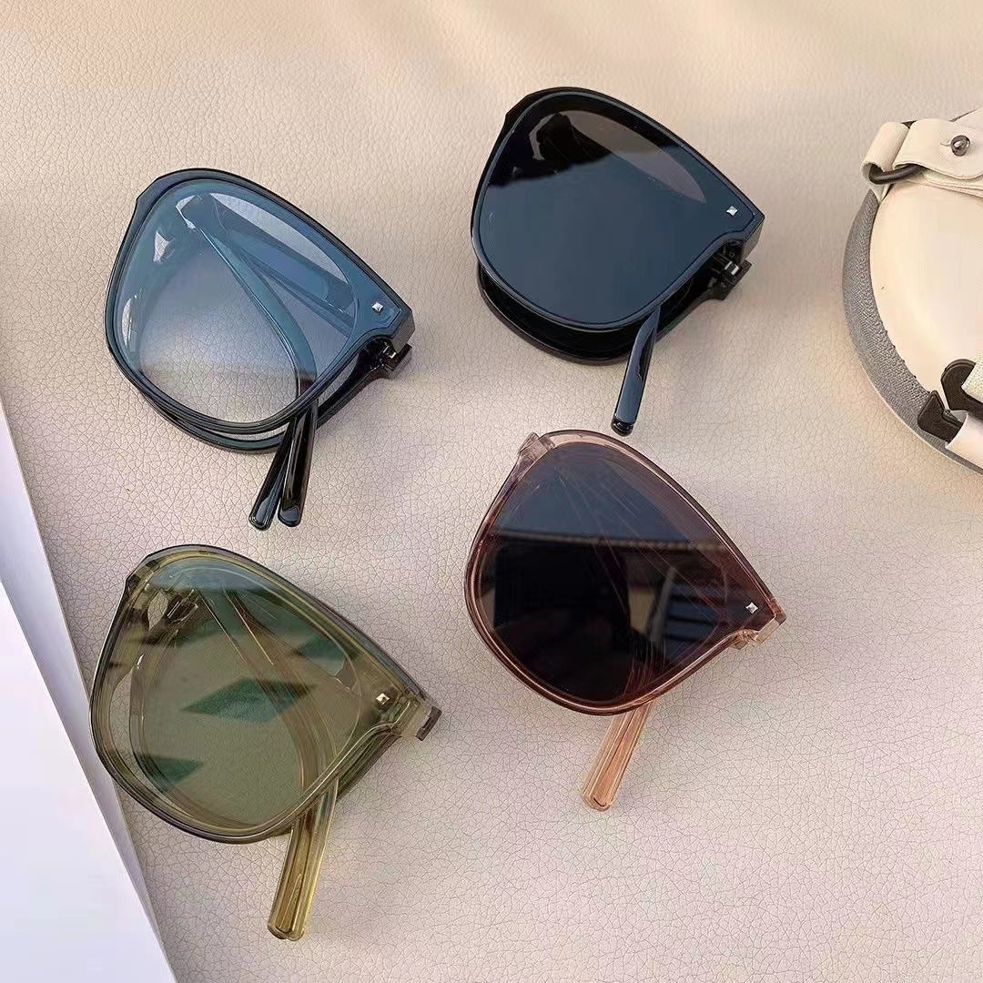 Damen trendige Sonnenbrille mit einzigartigem Facettenrahmen Brehn