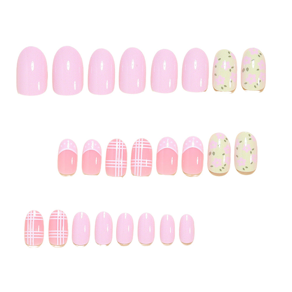 Blumenmuster Press-On Nagelkunst Tipps Brehn