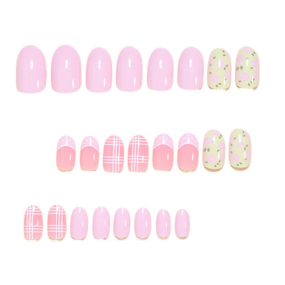 Blumenmuster Press-On Nagelkunst Tipps Brehn