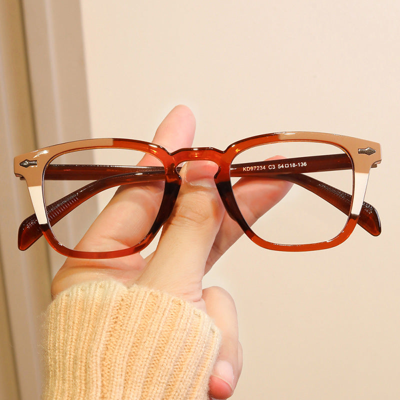 Damen moderne quadratische Sonnenbrille mit verspiegeltem UV-Schutz Brehn