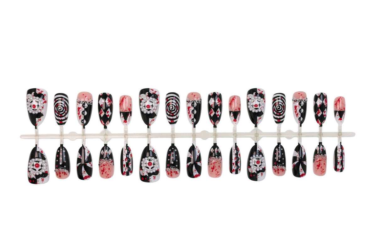 Kunstnagelset mit kreativem Gruselmotiv Brehn