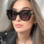 Damen stylish oversized Sonnenbrille mit luxuriösen Details Brehn