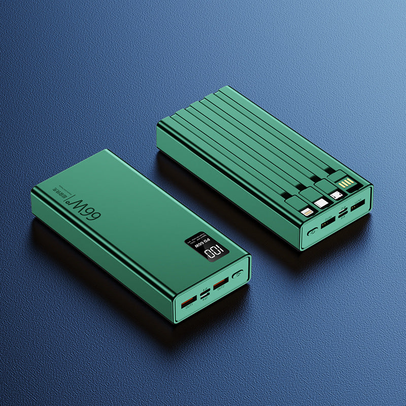 Hochleistungs Powerbank mit integrierter Schnellladefunktion und digitaler Ladeanzeige Brehn