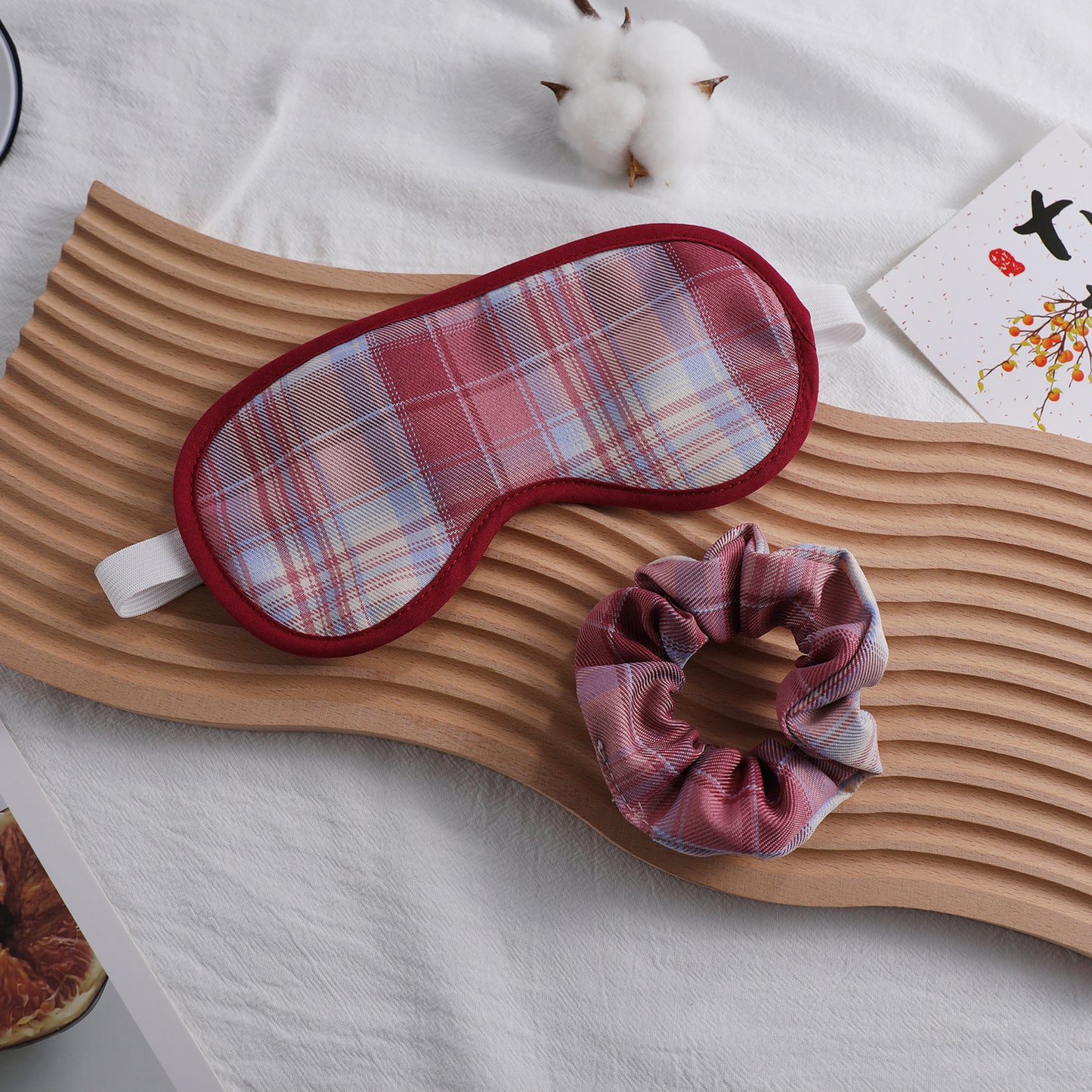 Unisex nan weich gepolsterte Schlafmaske mit verstellbarem Elastikband Brehn