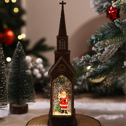 Beleuchtete Weihnachtskirche Dekoration Brehn