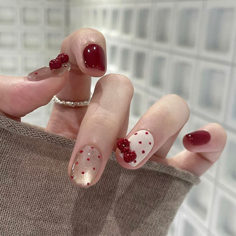 Premium Glittery Press-On Nail Set Brehn