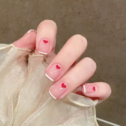 Herz-Prägung Press-On Nagelset Brehn