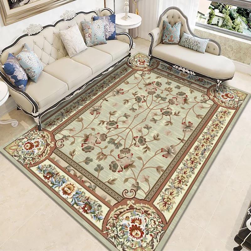 Eleganter floraler gewebter Teppich