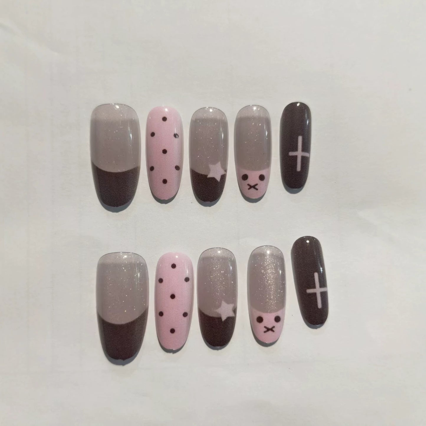 Kreatives Press-On Nagelset Brehn