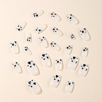 Heart-Accent Acryl Nagelkunst Set Brehn