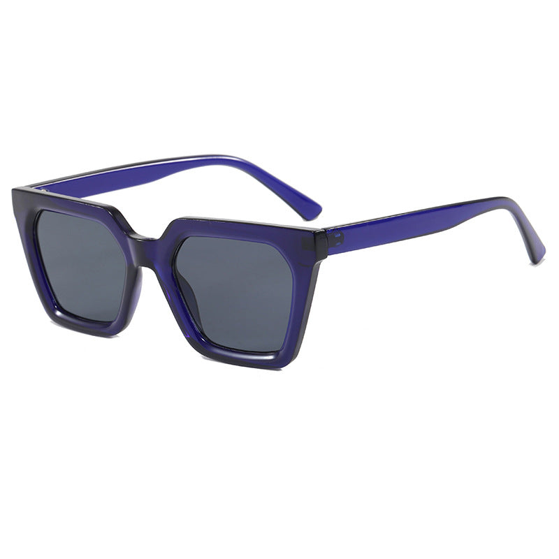 Damen moderne Designer-Sonnenbrille mit transparentem Rahmen Brehn