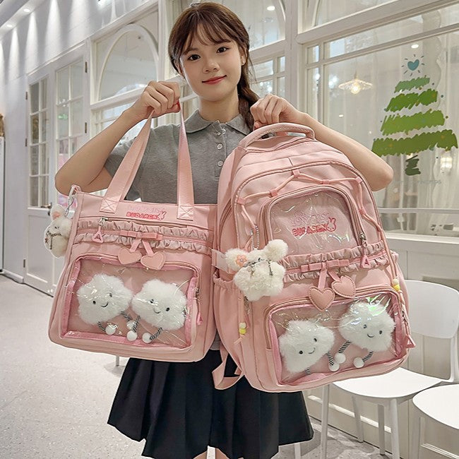 Transparenter Fronttasche Freizeit Rucksack Brehn