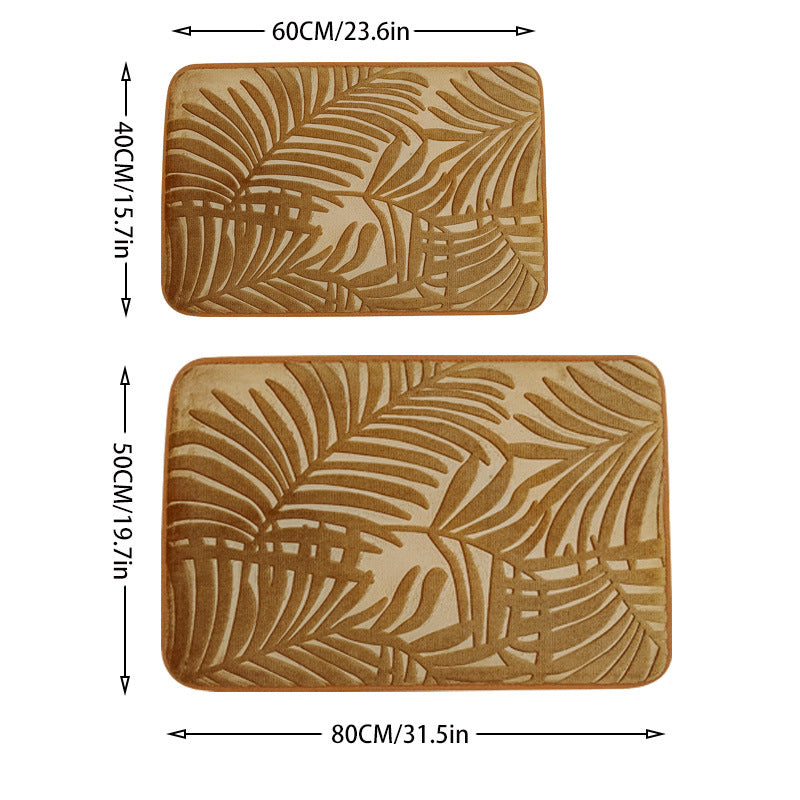 Tropisches Blattdesign Memory-Schaum Badezimmermatte Brehn