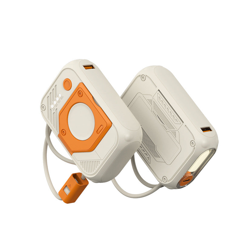 Tragbare Powerbank mit Multifunktionalem Integrierten Ladekabel Brehn