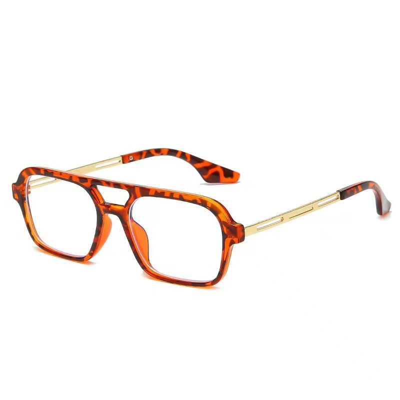 Damen Designer-Sonnenbrille mit elegantem transparentem Rahmen und gelben Gläsern Brehn