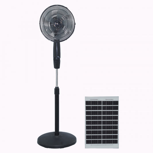 Damen Solarbetriebener Standventilator Brehn