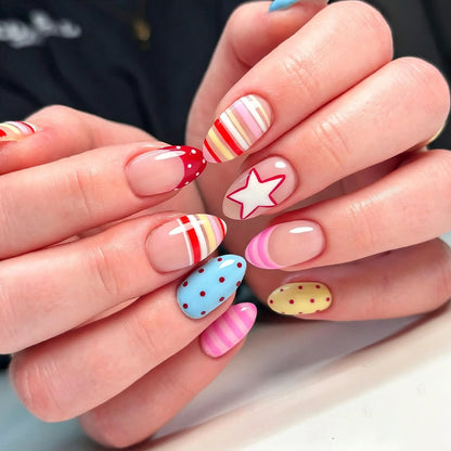 Verspielt Dekorativer Nagelkunst Set Brehn