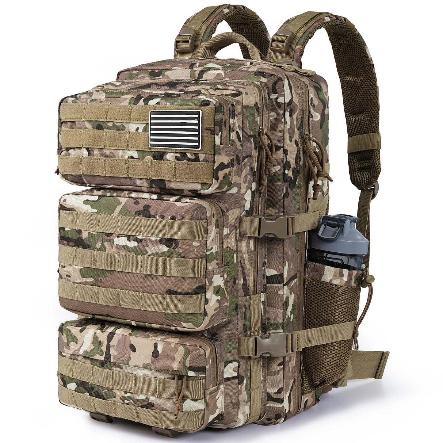 Herren taktischer Militär-Rucksack mit modularen Modulen Brehn