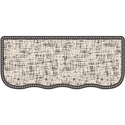 Tailored Scalloped-Edge Sofa Seat and Armrest Protector with Anti-Slip Backing