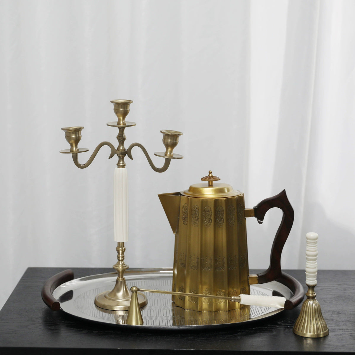 Elegante Messing Kerzenleuchter