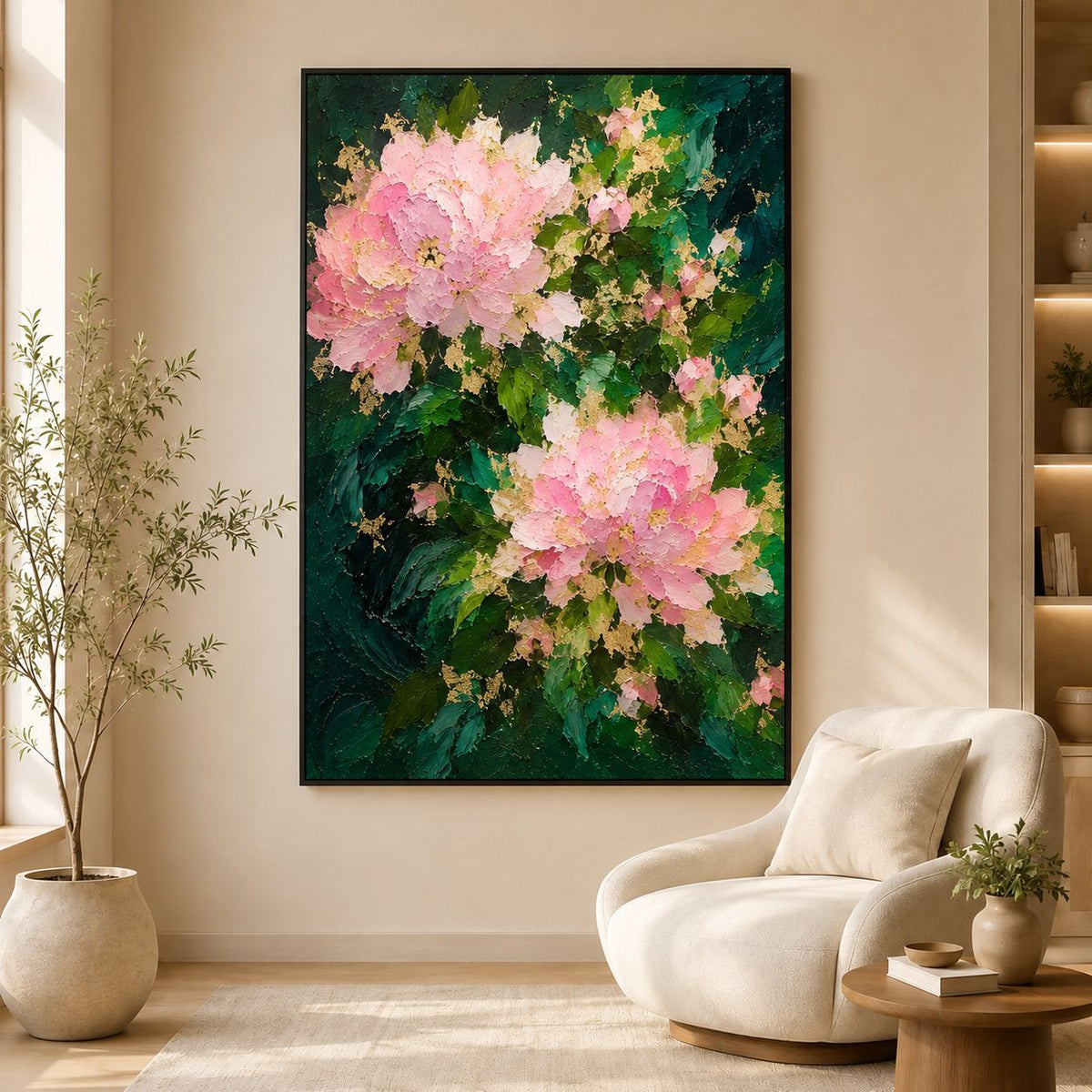 Dekorative florale Leinwandkunst