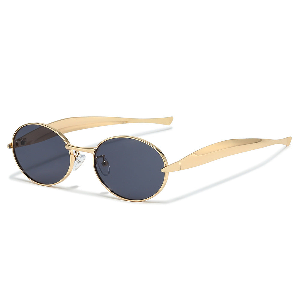 Futuristische ovale Rahmen-Sonnenbrille Brehn