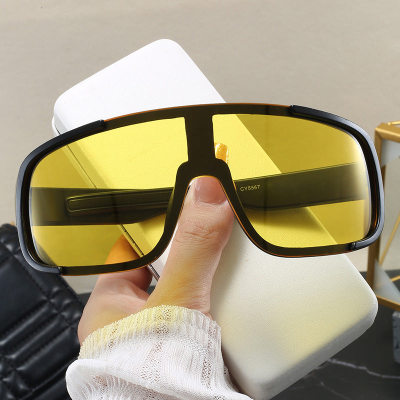 Damen modische Sportsonnenbrille mit breitem UV-Schutz Brehn