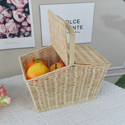 Handgewebter Picknick Aufbewahrungskorb Brehn