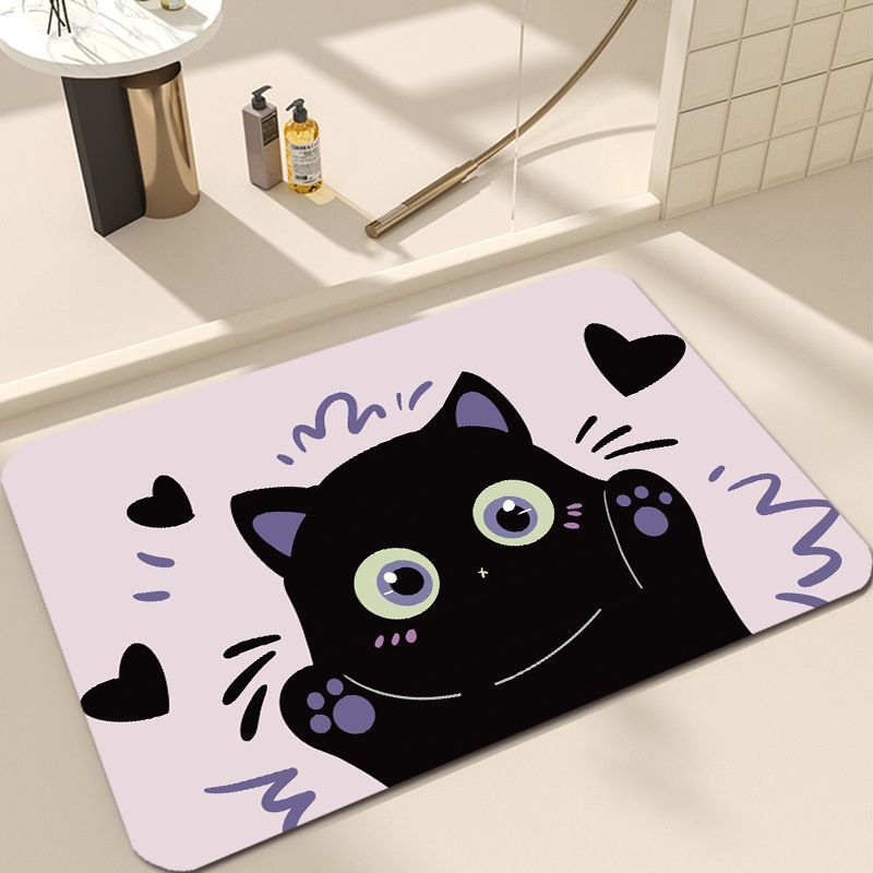 Süßes Katzen-Design Badezimmermatte Brehn