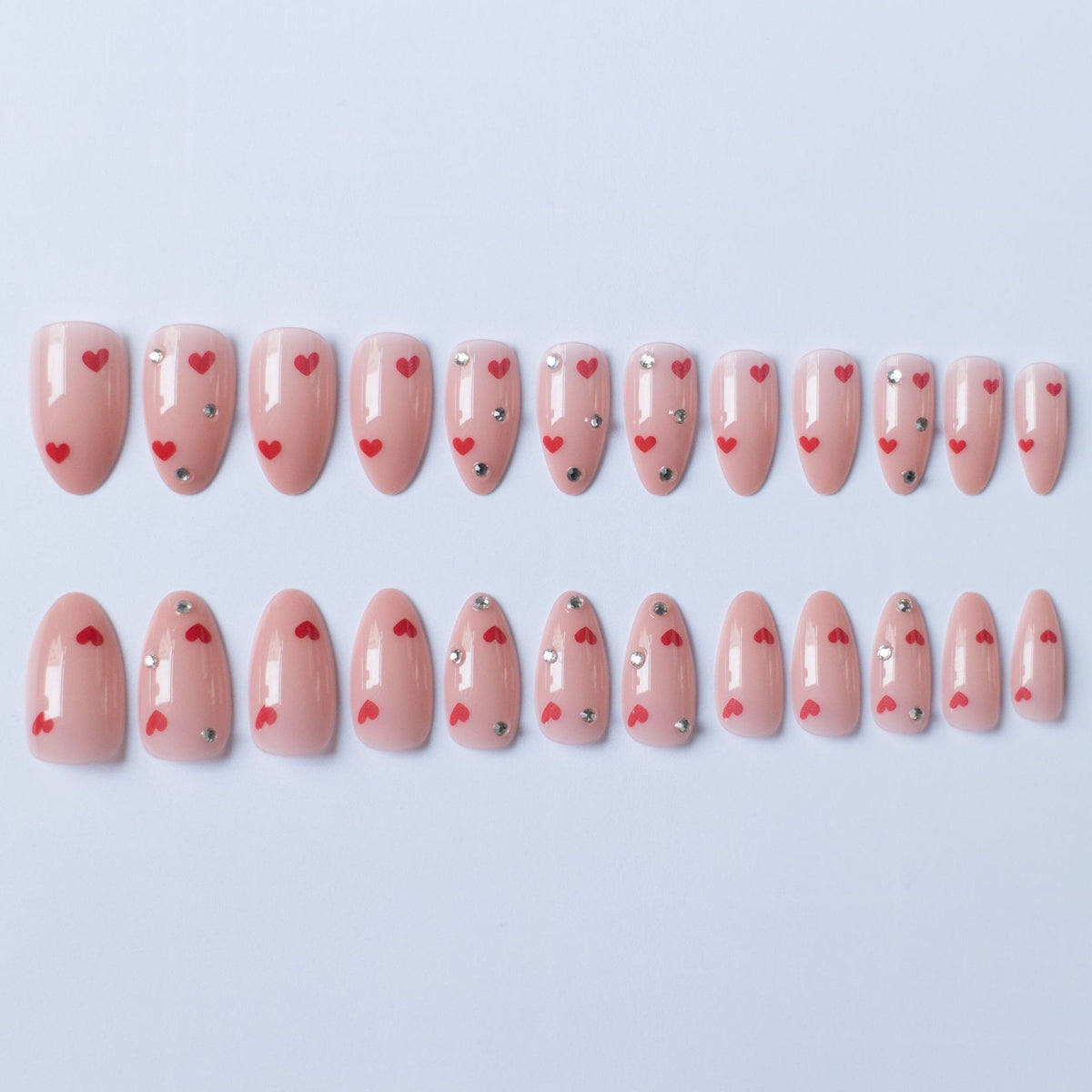 Liebe-Themen Acryl Nagel Kunst Design