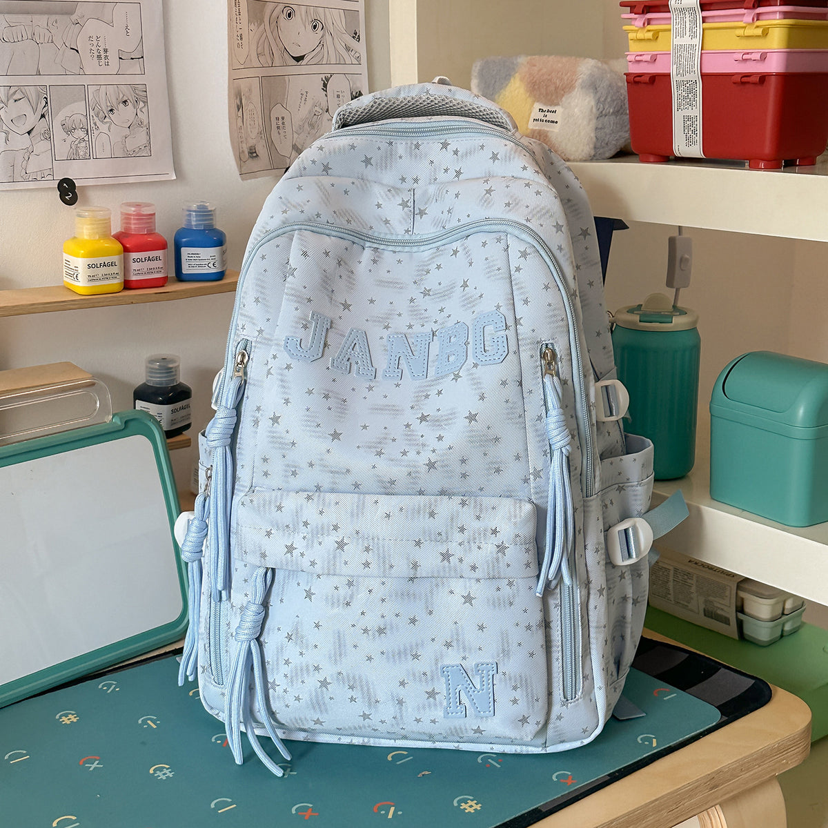 Stylischer Rucksack mit Sternmuster Brehn
