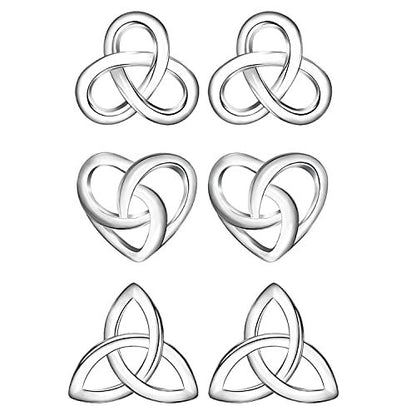 Elegante ineinander verschlungene Steckerohrringe Brehn