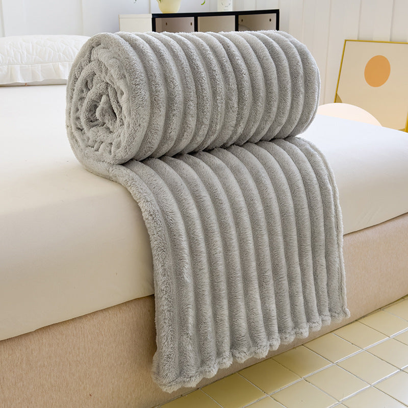 Damen Hochflor Kuscheldecke mit Wellenmuster Brehn