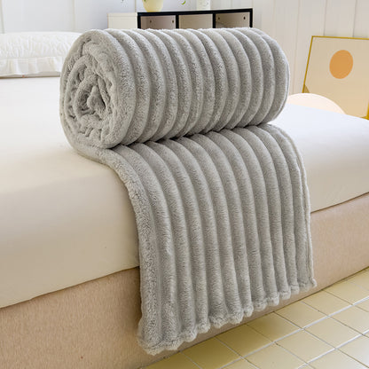 Damen Hochflor Kuscheldecke mit Wellenmuster Brehn