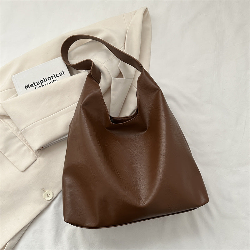 Stylishe Leder Hobo Tasche