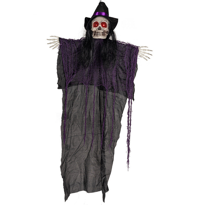Animierte Hexen-Skelett-Dekoration Brehn