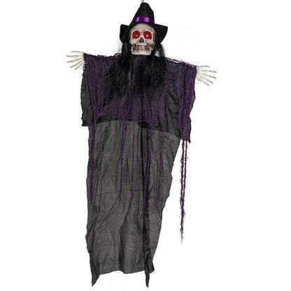 Animierte Hexen-Skelett-Dekoration Brehn